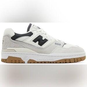 New Balance Kids' 550 White and Black Sneakers